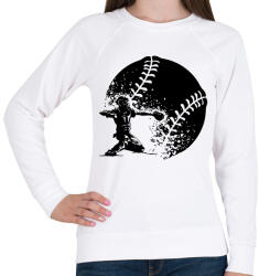 printfashion Baseball dobás - Női pulóver - Fehér (15808401)