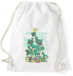 printfashion Dínó karácsonyfa - Sportzsák, Tornazsák - Fehér (14739910)