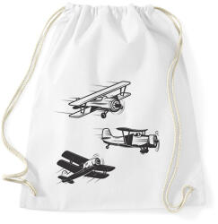 printfashion repülőgép - Sportzsák, Tornazsák - Fehér (16146479)
