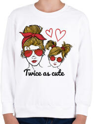 printfashion Anyja lánya - Gyerek pulóver - Fehér (11711177)