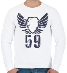 printfashion 59gbl. png - Férfi pulóver - Fehér (339269)