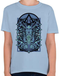 printfashion Kék vászon - Gyerek póló - Világoskék (134616)