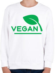 printfashion Vegán - Gyerek pulóver - Fehér (6539495)