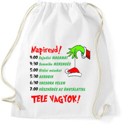 printfashion Grincs napirend - Sportzsák, Tornazsák - Fehér (11358939)