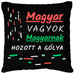 printfashion Magyar vagyok - Párnahuzat, Díszpárnahuzat - Fekete (15757267)
