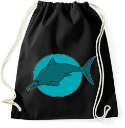 printfashion Optalmosaurus - Sportzsák, Tornazsák - Fekete (2832350)