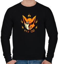 printfashion Naruto and Kurama - Férfi pulóver - Fekete (5766728)