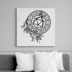 printfashion Mágikus Kockák (fekete) - Vászonkép - Fehér (6632110)