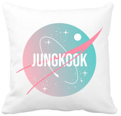printfashion BTS NASA: JUNGKOOK - Párnahuzat, Díszpárnahuzat - Fehér (2037201)