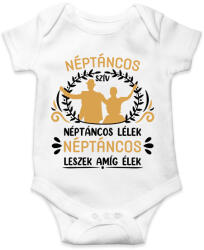 printfashion Néptáncos szív - Baba Body - Fehér (7417948)