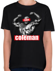 printfashion Coleman power - Gyerek póló - Fekete (14765463)