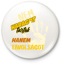 printfashion nem haragot tartok - Kitűző, hűtőmágnes - Fehér (6846526)