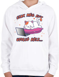 printfashion Utolsó rész - Sorozatfüggő - Gyerek kapucnis pulóver - Fehér (7483437)