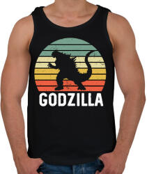 printfashion Godzilla - Férfi atléta - Fekete (2302216)