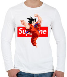 printfashion Dragon Ball - Férfi hosszú ujjú póló - Fehér (2554872)