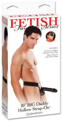 Pipedream Big Daddy Hollow 10" Strap-on Black - primestars