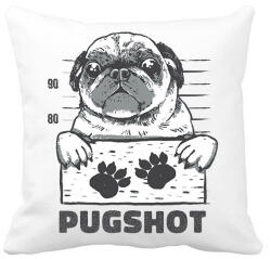 printfashion Bűnöző mopsz - Párnahuzat, Díszpárnahuzat - Fehér (12039043)