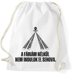 printfashion A Fábiám nélkül nem indulok el sehova - Sportzsák, Tornazsák - Fehér (14379006)