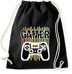 printfashion Gamer - Sportzsák, Tornazsák - Fekete (7038013)