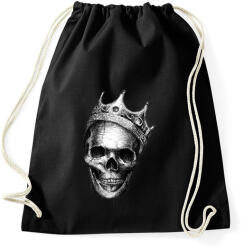 printfashion Király koponya - Sportzsák, Tornazsák - Fekete (1785329)