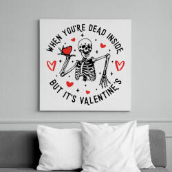 printfashion But it's Valentine's - Vászonkép - Fehér (15608595)