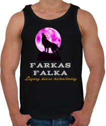 printfashion farkas falka legénybúcsú különítmény - Férfi atléta - Fekete (2038553)