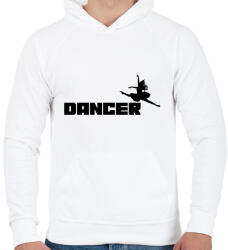 printfashion DANCER - Férfi kapucnis pulóver - Fehér (10216017)