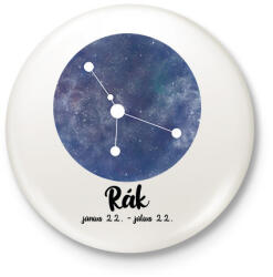 printfashion Rák - Kitűző, hűtőmágnes - Fehér (7476693)