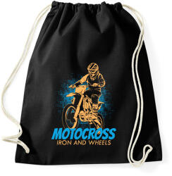 printfashion Motocross - Sportzsák, Tornazsák - Fekete (13739514)