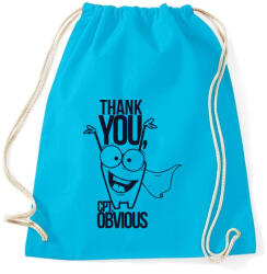 printfashion Nyilvánvaló kapitány - Sportzsák, Tornazsák - Surf blue (5114693)