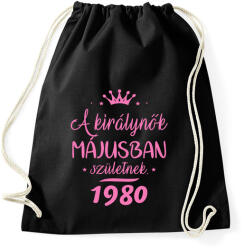 printfashion A királynők májusban születnek - Sportzsák, Tornazsák - Fekete (2562991)