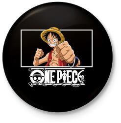 printfashion One Piece - Kitűző, hűtőmágnes - Fekete (14211768)