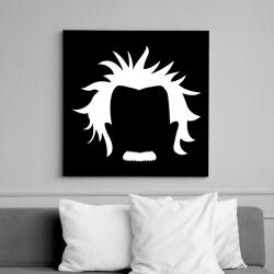 printfashion Minimalista Einstein - Vászonkép - Fekete (6654848)