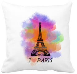 printfashion i love paris - Párnahuzat, Díszpárnahuzat - Fehér (1389490)
