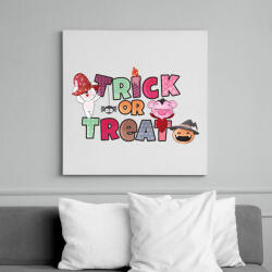 printfashion Csokit vagy csalunk - Vászonkép - Fehér (6638649)