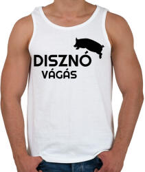 printfashion Disznóvágás - fekete - Férfi atléta - Fehér (11625101)