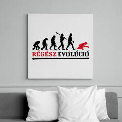 printfashion Régész evolúció - Vászonkép - Fehér (9732810)