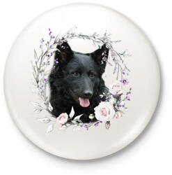 printfashion mudi kutyus - női - Kitűző, hűtőmágnes - Fehér (15311941)