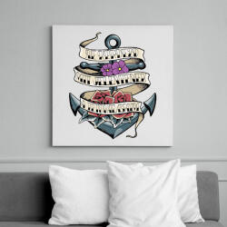 printfashion Soha ne kérdezd - Vászonkép - Fehér (6628847)