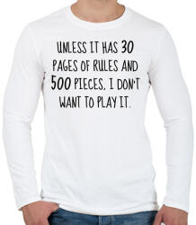 printfashion We need rules - Férfi hosszú ujjú póló - Fehér (7073472)
