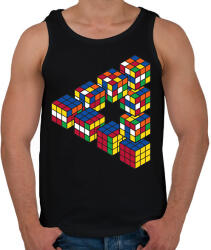 printfashion Rubik-kocka - Férfi atléta - Fekete (15632576)