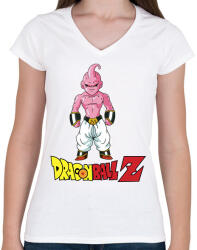 printfashion Dragon ball Z Kid Buu - Női V-nyakú póló - Fehér (1818884)