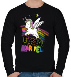 printfashion Ne basszál már fel! - Férfi pulóver - Fekete (16793174)