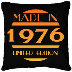 printfashion 1976 - Párnahuzat, Díszpárnahuzat - Fekete (12778478)