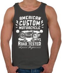 printfashion Amerikai hagyományos motor - Férfi atléta - Sötétszürke (141715)