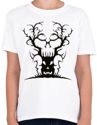 printfashion Halloween tree - Gyerek póló - Fehér (3019778)