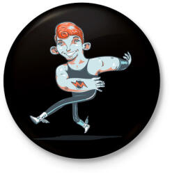 printfashion Táncos - Kitűző, hűtőmágnes - Fekete (3094207)