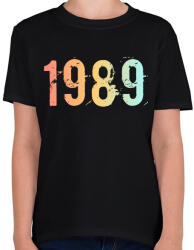 printfashion 1989 - Gyerek póló - Fekete (11830924)