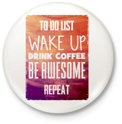 printfashion To do list - Kitűző, hűtőmágnes - Fehér (3076849)