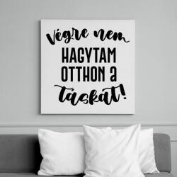 printfashion Végre nem hagytam otthon a táskát! - Vászonkép - Fehér (7005172)